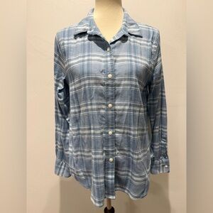 Like New! Faherty - The Classic Stretch Flannel Button-Up Shirt Rivington Plaid